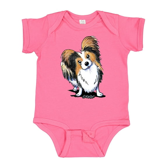 Inktastic Tricolor Papillon Boys or Girls Baby Bodysuit