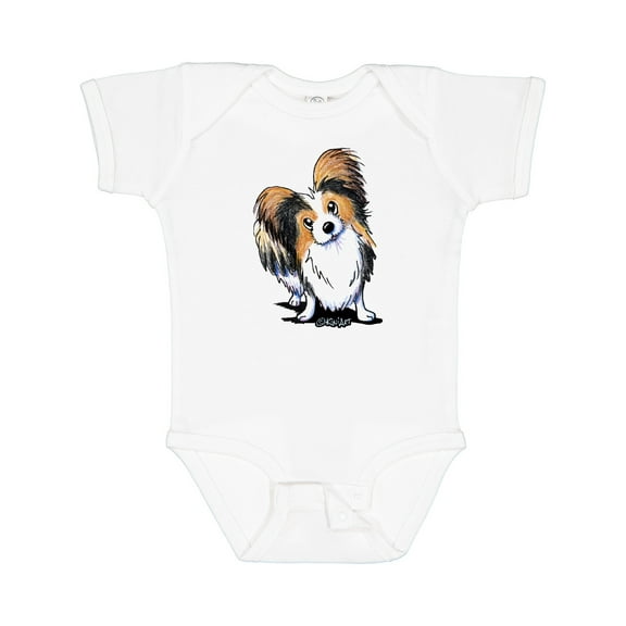 Inktastic Tricolor Papillon Boys or Girls Baby Bodysuit
