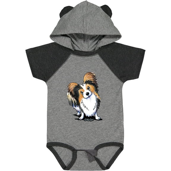 Inktastic Tricolor Papillon Boys or Girls Baby Bodysuit