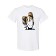 thumbnail image 1 of Inktastic Tricolor Papillon T-Shirt, 1 of 5