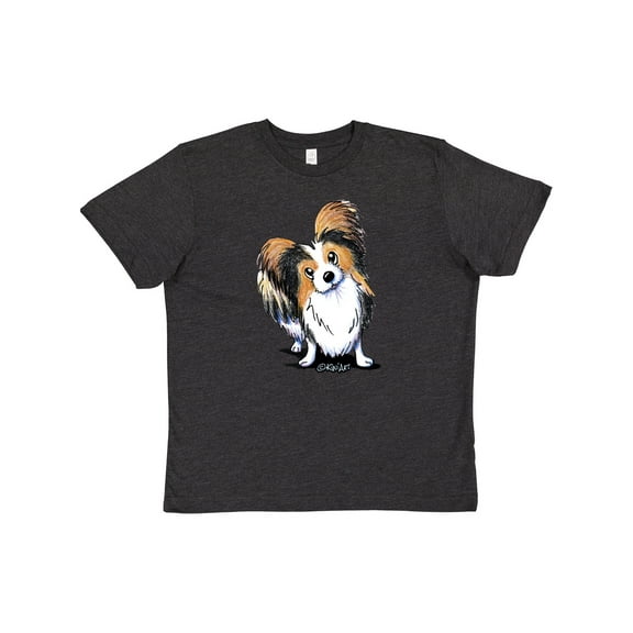 Inktastic Tricolor Papillon Youth T-Shirt
