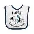thumbnail image 1 of Inktastic Trigeminal Neuralgia Awareness I Am a Fighter Boys or Girls Baby Bib, 1 of 4