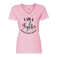 thumbnail image 1 of Inktastic Trigeminal Neuralgia Awareness I Am a Fighter Women's V-Neck T-Shirt, 1 of 5