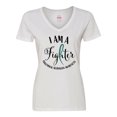 thumbnail image 1 of Inktastic Trigeminal Neuralgia Awareness I Am a Fighter Women's V-Neck T-Shirt, 1 of 5