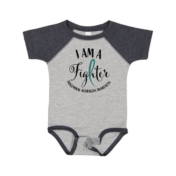 Inktastic Trigeminal Neuralgia Awareness I am a Fighter Boys or Girls Baby Bodysuit