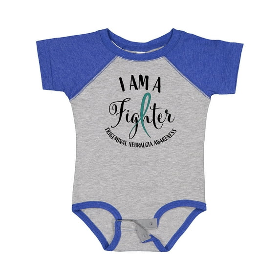 Inktastic Trigeminal Neuralgia Awareness I am a Fighter Boys or Girls Baby Bodysuit