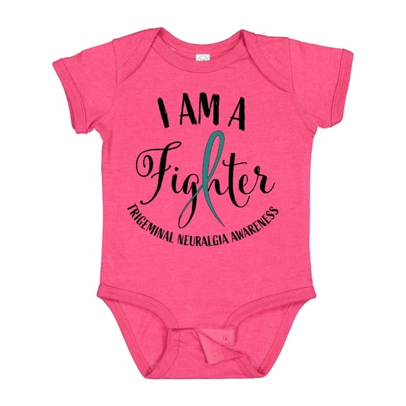 Inktastic Trigeminal Neuralgia Awareness I am a Fighter Boys or Girls Baby Bodysuit