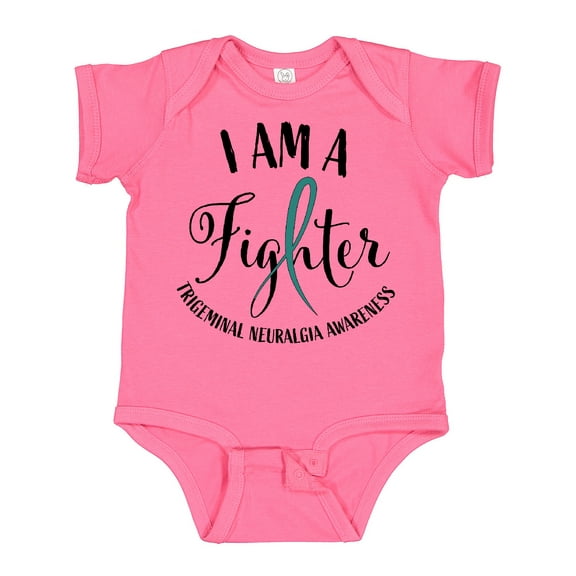 Inktastic Trigeminal Neuralgia Awareness I am a Fighter Boys or Girls Baby Bodysuit