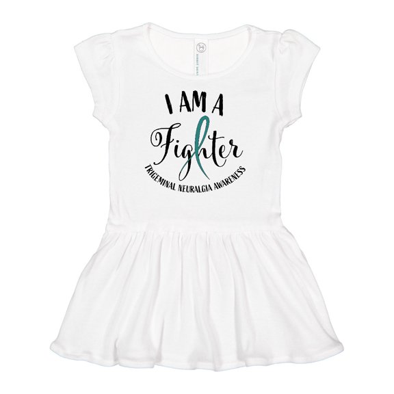 Inktastic Trigeminal Neuralgia Awareness I am a Fighter Girls Baby Dress