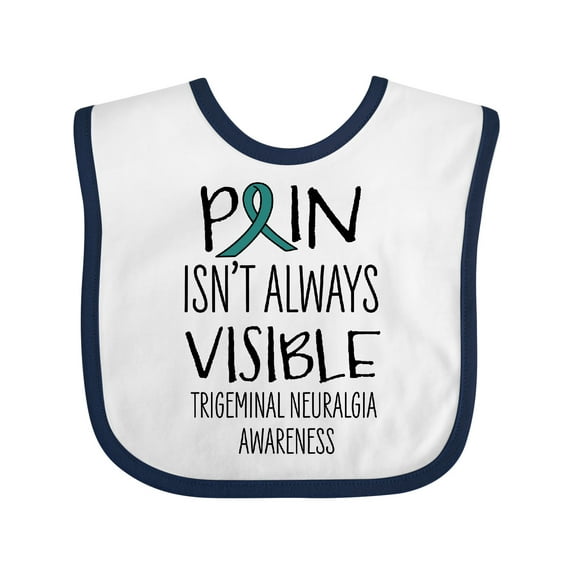 Inktastic Trigeminal Neuralgia Awareness Pain Isn't Always Visible Boys or Girls Baby Bib