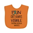 thumbnail image 1 of Inktastic Trigeminal Neuralgia Awareness Pain Isn't Always Visible Boys or Girls Baby Bib, 1 of 4