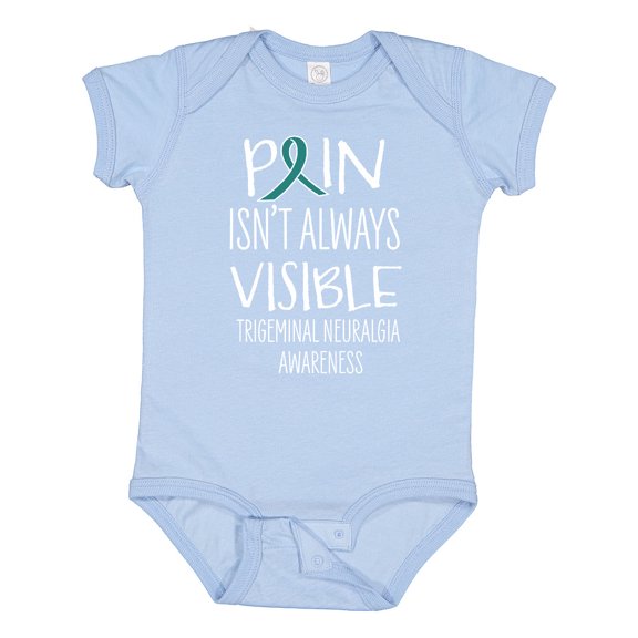 Inktastic Trigeminal Neuralgia Awareness Pain Isn't Always Visible Boys or Girls Baby Bodysuit