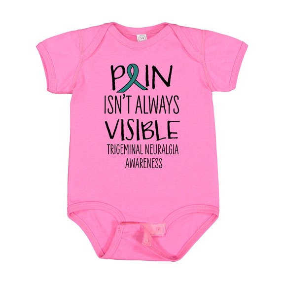 Inktastic Trigeminal Neuralgia Awareness Pain Isn't Always Visible Boys or Girls Baby Bodysuit