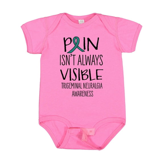 Inktastic Trigeminal Neuralgia Awareness Pain Isn't Always Visible Boys or Girls Baby Bodysuit