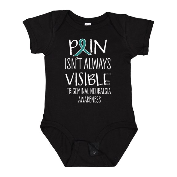 Inktastic Trigeminal Neuralgia Awareness Pain Isn't Always Visible Boys or Girls Baby Bodysuit
