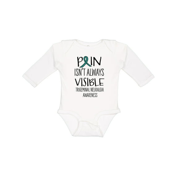 Inktastic Trigeminal Neuralgia Awareness Pain Isn't Always Visible Boys or Girls Long Sleeve Baby Bodysuit
