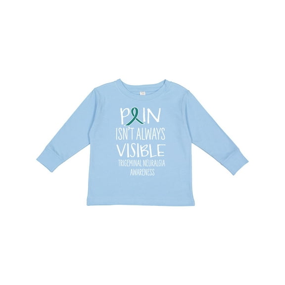 Inktastic Trigeminal Neuralgia Awareness Pain Isn't Always Visible Boys or Girls Long Sleeve Toddler T-Shirt