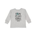 thumbnail image 1 of Inktastic Trigeminal Neuralgia Awareness Pain Isn't Always Visible Boys or Girls Long Sleeve Toddler T-Shirt, 1 of 5