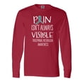 thumbnail image 1 of Inktastic Trigeminal Neuralgia Awareness Pain Isn't Always Visible Long Sleeve T-Shirt, 1 of 5