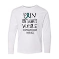 thumbnail image 1 of Inktastic Trigeminal Neuralgia Awareness Pain Isn't Always Visible Long Sleeve Youth T-Shirt, 1 of 5