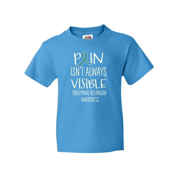 Inktastic Trigeminal Neuralgia Awareness Pain Isn't Always Visible Youth T-Shirt