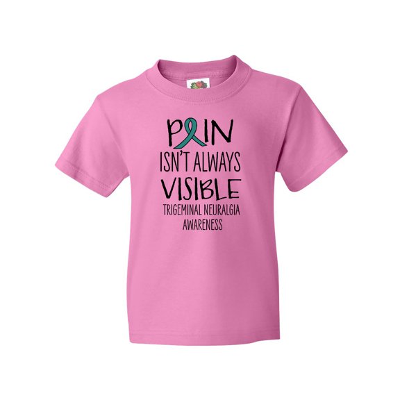 Inktastic Trigeminal Neuralgia Awareness Pain Isn't Always Visible Youth T-Shirt