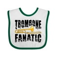 thumbnail image 1 of Inktastic Trombone Fanatic Boys or Girls Baby Bib, 1 of 4