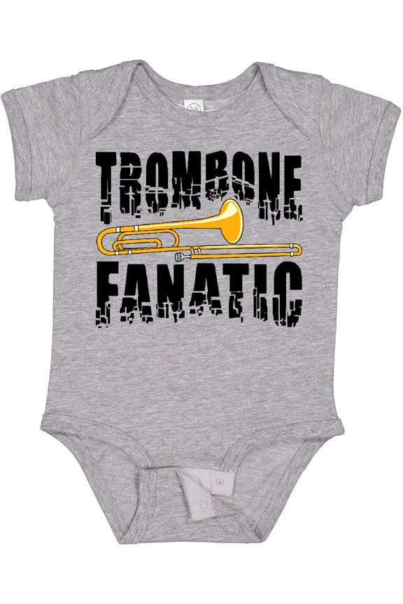 Trombone Fanatic Boys or Girls Baby Bodysuit