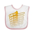 thumbnail image 1 of Inktastic Trombone Line Boys or Girls Baby Bib, 1 of 4
