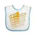 thumbnail image 1 of Inktastic Trombone Line Boys or Girls Baby Bib, 1 of 4