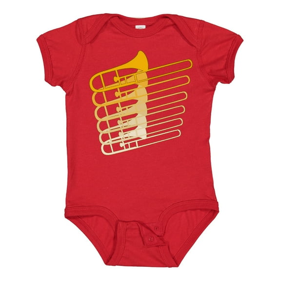 Inktastic Trombone Line Boys or Girls Baby Bodysuit
