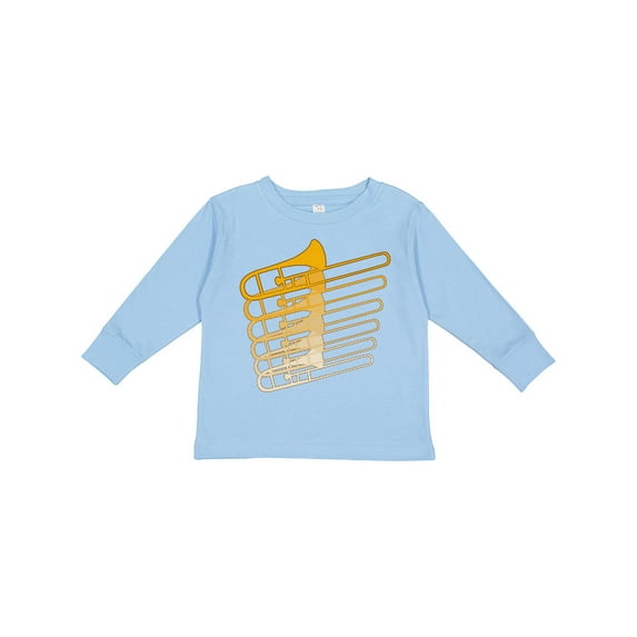 Inktastic Trombone Line Boys or Girls Long Sleeve Toddler T-Shirt