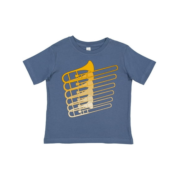 Inktastic Trombone Line Boys or Girls Toddler T-Shirt