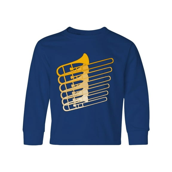 Inktastic Trombone Line Long Sleeve Youth T-Shirt