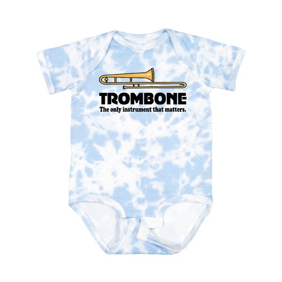 Inktastic Trombone Music Joke Band Boys or Girls Baby Bodysuit