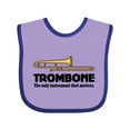 thumbnail image 1 of Inktastic Trombone Music Joke Band Boys or Girls Baby Bib, 1 of 4