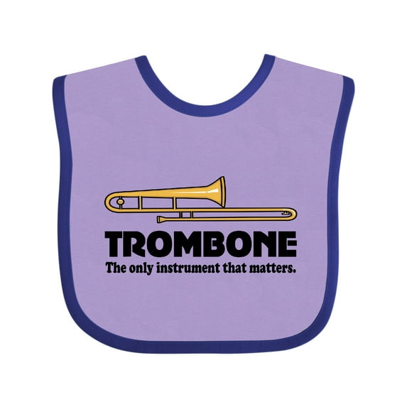 Inktastic Trombone Music Joke Band Boys or Girls Baby Bib
