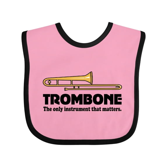 Inktastic Trombone Music Joke Band Boys or Girls Baby Bib