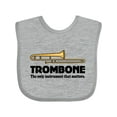 thumbnail image 1 of Inktastic Trombone Music Joke Band Boys or Girls Baby Bib, 1 of 4