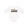 thumbnail image 1 of Inktastic Trombone Music Joke Band Boys or Girls Long Sleeve Baby Bodysuit, 1 of 5