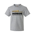 thumbnail image 1 of Inktastic Trombone Music Joke Band Youth T-Shirt, 1 of 5