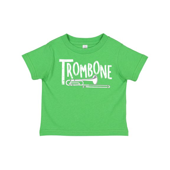 Inktastic Trombone  Rough  White Text Boys or Girls Toddler T-Shirt