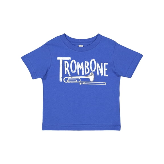Inktastic Trombone  Rough  White Text Boys or Girls Toddler T-Shirt