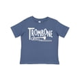 thumbnail image 1 of Inktastic Trombone  Rough  White Text Boys or Girls Toddler T-Shirt, 1 of 5