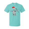 thumbnail image 1 of Inktastic Trombone Santa Hat Robot T-Shirt, 1 of 5