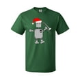 thumbnail image 1 of Inktastic Trombone Santa Hat Robot T-Shirt, 1 of 5