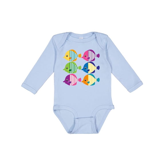 Inktastic Tropical Fish Lover Gift Girls Long Sleeve Baby Bodysuit