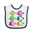 thumbnail image 1 of Inktastic Tropical Fish Lover Girls Baby Bib, 1 of 4