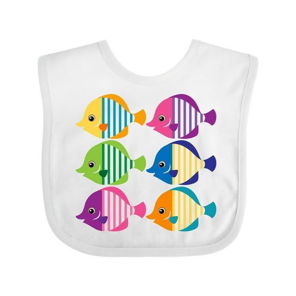 Inktastic Tropical Fish Lover Girls Baby Bib