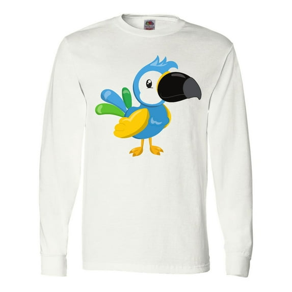 Inktastic Tropical Parrot, Colorful Parrot, Tropical Bird Long Sleeve T-Shirt